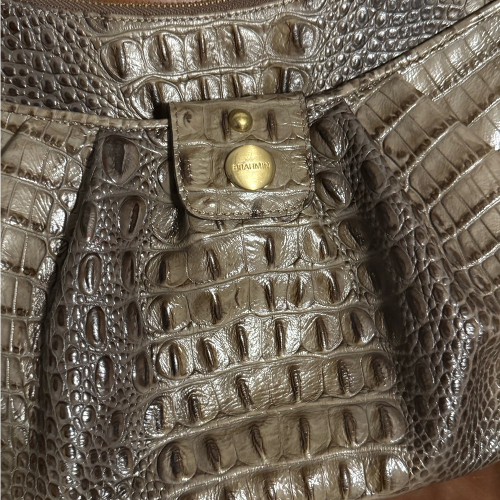 Brahmin Brown Crocodile Embossed Women's Bag
